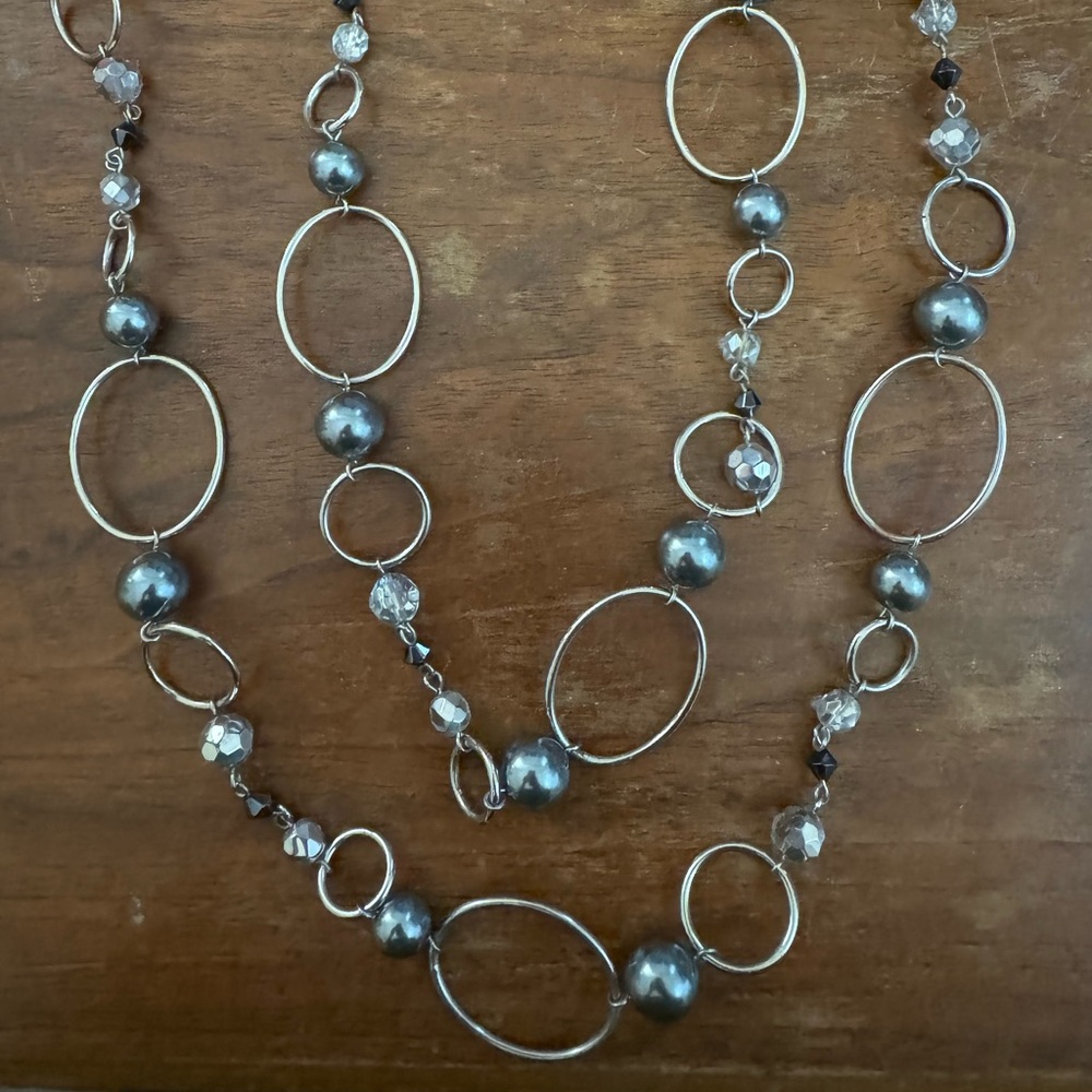 Lia Sophia crystal beaded necklace